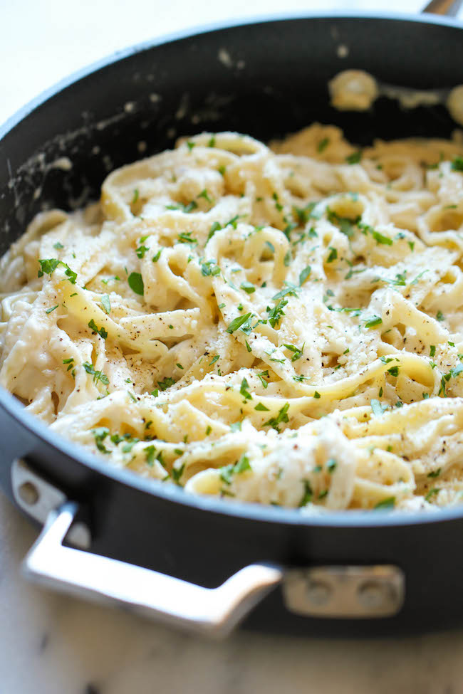 Skinny Fettuccine Alfredo