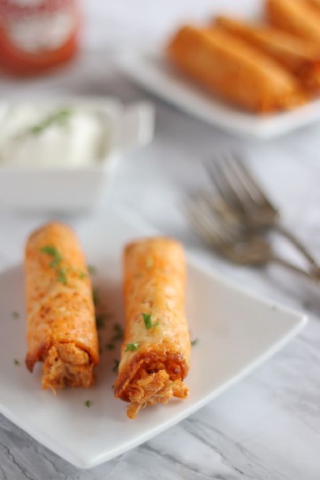 Keto Buffalo Chicken Taquitos. Keto Snack Recipes