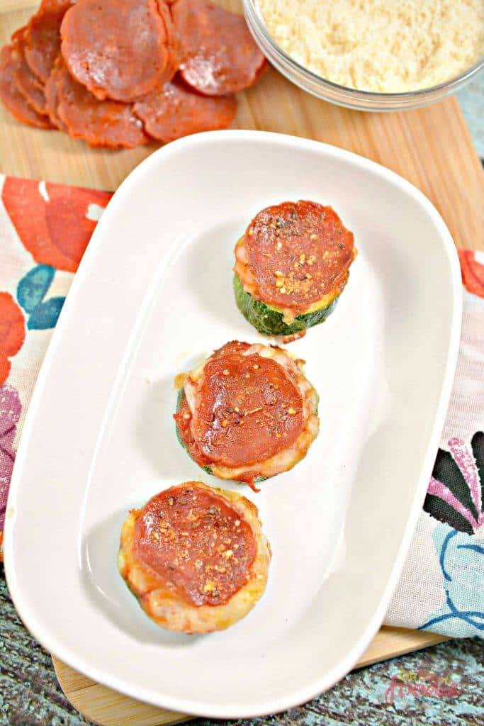 Keto Zucchini Pizza Bites.