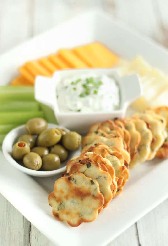 Sour Cream and Chive Crackers. Keto Snack Recipes