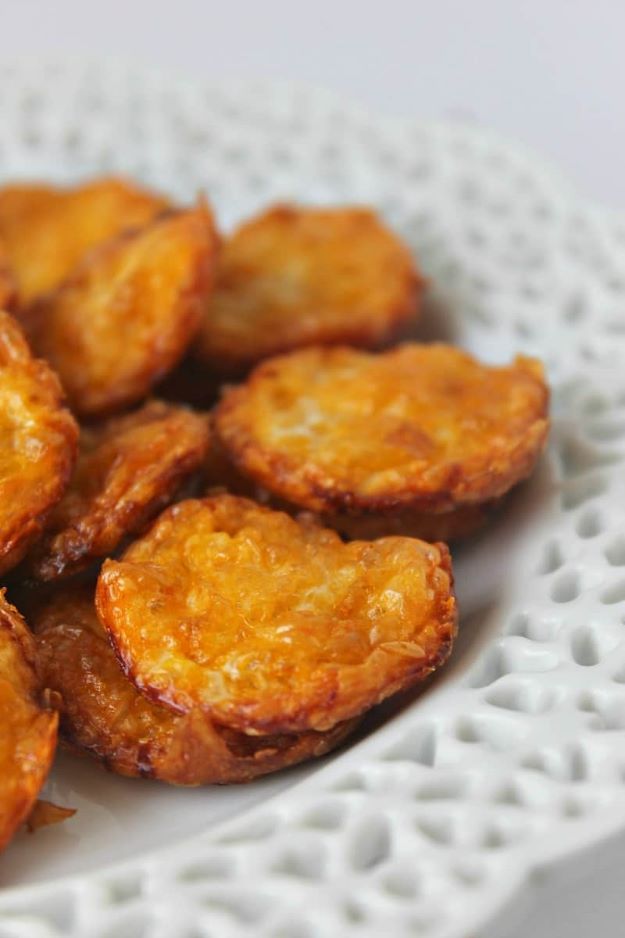 Two-Ingredient Cheese Crisps. Keto Snack Recipes