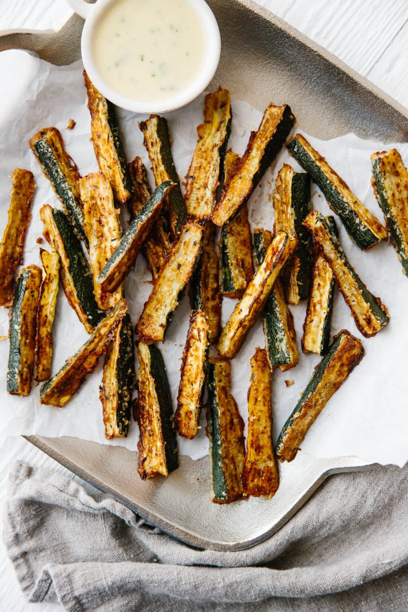 Zucchini Fries. Keto Snack Recipes